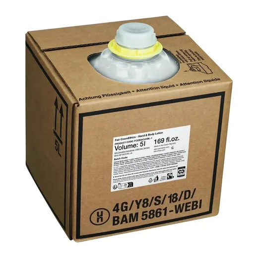 faircosmethics · Loțiune pentru mâini și corp, Rezervă 5 l