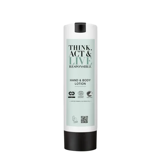 Think Act & Live Responsible · Loțiune pentru mâini și corp, SmartCare 300 ml