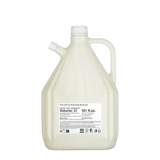 Think Act & Live Responsible · Gel de duș, Rezervă 3 l