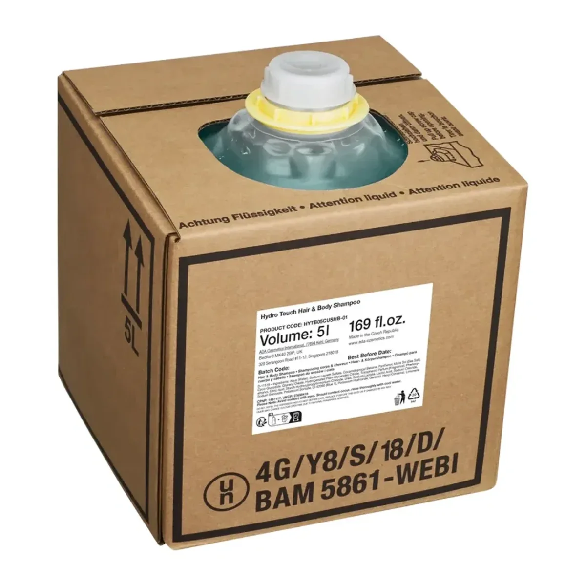 Rezervă de 5 litri, cubitainer în cutie de carton